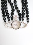 画像3: BLACK AGATE THREE ROW BAS RELIEF CHOKE Vivienne Westwood   22-02-27-151h-1-nl-OD-ZH (3)