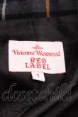 画像3: Vivienne Westwood / タータンチェックアンダーバストジャケット    1 紺  H-23-10-22-002-jc-IN-ZH (3)