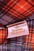 画像4: Vivienne Westwood / オーブptタータンチェック折リタタミ傘   オレンジ  H-23-11-05-160-gd-IN-ZH (4)