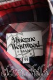 画像3: 【SALE】【10%OFF】Vivienne Westwood / タータンチェック高襟長袖シャツ    44 ピンク  H-23-11-19-026-bl-OD-ZH (3)