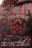 画像3: Vivienne Westwood / エンブレムワッペンタータンチェックダウンジャケット    2 赤  H-23-11-26-014-co-IN-ZH (3)