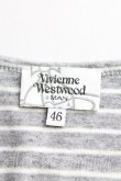 画像3: Vivienne Westwood MAN / /サティア刺繍ボーダーカットソー    46 灰  H-23-12-03-086-to-IN-ZH (3)