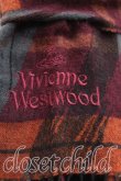 画像2: Vivienne Westwood / ロゴ刺繍マフラー   茶  H-23-12-03-110-gd-OD-ZH (2)