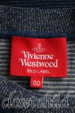 画像3: Vivienne Westwood / オーブ刺繍ラメ折ボーダーニット    00 青  H-23-12-10-050-to-IN-ZH (3)