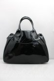 画像2: Vivienne Westwood / パテントハンドバッグ   黒  H-23-12-10-079-ba-OD-ZH (2)