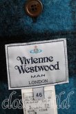 画像3: Vivienne Westwood / チェック変形ダッフルコート    46 青  H-23-12-17-008-co-IN-ZH (3)