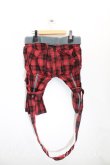 画像2: Vivienne Westwood MAN / タータンチェックボンテージハーフパンツ    44 赤  H-23-12-24-110-pa-IN-ZH (2)