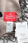 画像3: Vivienne Westwood / オーブ総柄大判ストール   茶  H-24-01-14-132-gd-OD-ZH (3)