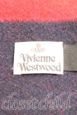 画像2: Vivienne Westwood / オーブデザインマフラー   赤  H-24-01-21-078-gd-OD-ZH (2)