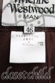 画像4: Vivienne Westwood MAN / タータンチェックアルコホリックパンツ    46 茶  H-24-02-18-019-pa-IN-ZH (4)