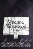 画像3: Vivienne Westwood MAN / CO/ハンドドローンチェックコート 46 紺  H-24-02-25-092-co-OD-ZH (3)