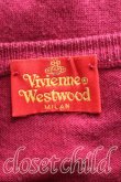 画像4: Vivienne Westwood / カラーオーブ刺繍カーディガン M エンジ  H-24-02-25-139-to-OD-ZH (4)