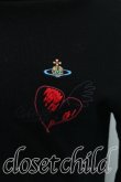 画像3: Vivienne Westwood / ハート刺繍ニット XS 黒  H-24-03-24-088-to-OD-ZH (3)