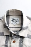 画像5: Vivienne Westwood MAN / ブロックチェックロングシャツ 44 生成  H-24-04-14-007-bl-OD-ZH (5)