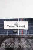 画像3: Vivienne Westwood / タータンチェック変形スカート 38 紺  H-24-04-28-068-sk-IN-ZH (3)