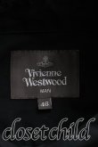 画像3: Vivienne Westwood MAN / アシメカラーシャツ 46 黒  H-24-05-12-044-bl-OD-ZH (3)