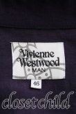 画像3: Vivienne Westwood MAN / オーブ刺繍ロングシャツ 46 紫  H-24-06-30-003-bl-IN-ZH (3)