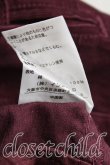 画像4: Vivienne Westwood / コーデュロイサルエルパンツ 2 ボルドー  H-24-07-07-061-pa-OD-ZH (4)