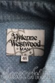 画像3: Vivienne Westwood MAN / ピンドット五分袖シャツ 46 青  H-24-07-07-066-bl-OD-ZH (3)