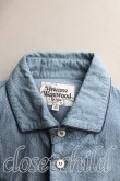 画像5: Vivienne Westwood MAN / ピンドット五分袖シャツ 46 青  H-24-07-07-066-bl-OD-ZH (5)