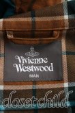 画像4: Vivienne Westwood MAN / タータンチェックギャザージャケット FREE 茶×緑  H-24-07-07-001-jc-IN-ZH (4)