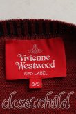 画像3: Vivienne Westwood / オーブ刺繍カーディガン O/S 紺×赤  H-24-07-14-040-to-IN-ZH (3)