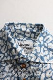 画像6: Vivienne Westwood MAN / レオパード柄シャツ 44 水色  H-24-07-14-085-bl-IN-ZH (6)