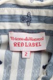 画像3: Vivienne Westwood / オーブ総柄フロントフリルシャツ 2 紺  H-24-07-28-013-bl-OD-ZH (3)