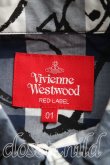 画像3: Vivienne Westwood / SCRIBBLE HEARTSチェックフリル襟シャツ 01 紺  H-24-08-04-027-bl-IN-ZH (3)