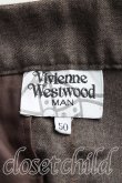 画像3: Vivienne Westwood MAN / フロントアシメパンツ 50 茶  H-24-08-18-061-pa-IN-ZH (3)