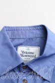 画像5: Vivienne Westwood MAN / カラーオーブ刺繍プレーンシャツ 50 青  H-24-08-25-083-bl-OD-ZH (5)