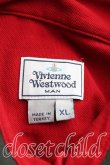 画像3: Vivienne Westwood MAN / カラーオーブ刺繍ポロシャツ XL 赤  H-24-08-25-094-to-OD-ZH (3)