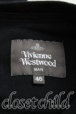 画像3: Vivienne Westwood MAN / ラインオーブ刺繍バイカラースウェット 46 黒  H-24-09-01-037-to-IN-ZH (3)