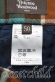 画像4: Vivienne Westwood MAN / タータンチェックダブルパンツ 50 茶×青  H-24-09-01-015-pa-IN-ZH (4)