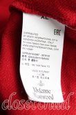 画像4: Vivienne Westwood / カラーオーブ刺繍スウェット XL 赤  H-24-09-08-038-to-OD-ZH (4)