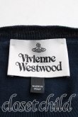 画像3: Vivienne Westwood / カラーオーブ刺繍サマーニット M 紺  H-24-09-15-022-to-OD-ZH (3)