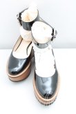 画像1: Vivienne Westwood / エナメルアンクルストラップシューズ37 黒 H-24-10-06-089-sh-IN-ZH (1)