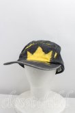 画像1: Vivienne Westwood / HAT/クラウンペイントメンズキャップ 黒 H-24-10-06-096-gd-OD-ZH (1)