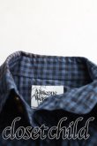 画像6: Vivienne Westwood MAN / ギンガムチェックロングシャツ 44 青  H-24-10-20-015-bl-OD-ZH (6)