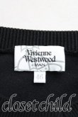 画像3: Vivienne Westwood MAN / オーブ刺繍Vネックニット 46 黒  H-24-10-27-017-to-OD-ZH (3)