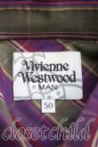 画像3: Vivienne Westwood MAN / タータンチェッククレリックシャツ 50 カーキ  H-24-11-10-015-bl-OD-ZH (3)