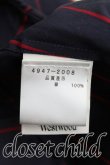 画像4: Vivienne Westwood MAN / ストライプ高襟シャツ I 紺  H-24-11-10-019-bl-OD-ZH (4)