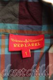 画像3: Vivienne Westwood / タータンチェックタイフロント半袖シャツ 1 黄緑  H-24-11-10-020-bl-IN-ZH (3)