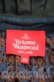 画像3: Vivienne Westwood / レーストリム総レースブラウス 00 青×茶  H-24-11-17-097-bl-IN-ZH (3)