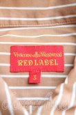 画像3: Vivienne Westwood / 単色オーブ刺繍ストライプシャツ 3 茶  H-24-12-08-017-bl-OD-ZH (3)