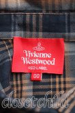 画像3: Vivienne Westwood / タータンチェックアシメカラーシャツ 00 深緑  H-24-12-15-030-bl-OD-ZH (3)