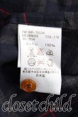 画像4: Vivienne Westwood MAN / チェックギャザーロングシャツ 48 紺  H-24-12-15-032-bl-OD-ZH (4)