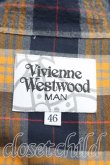 画像3: Vivienne Westwood MAN / ブロックチェックロングシャツ 46 紺  H-24-12-15-072-bl-OD-ZH (3)