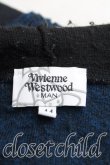 画像3: Vivienne Westwood MAN / オーブ刺繍ボアパーカー 44 黒×灰×青  H-24-12-15-084-to-IN-ZH (3)