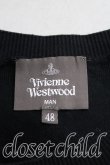 画像3: Vivienne Westwood MAN / オーブ刺繍総柄サマーニット 48 黒  H-24-12-22-059-to-OD-ZH (3)